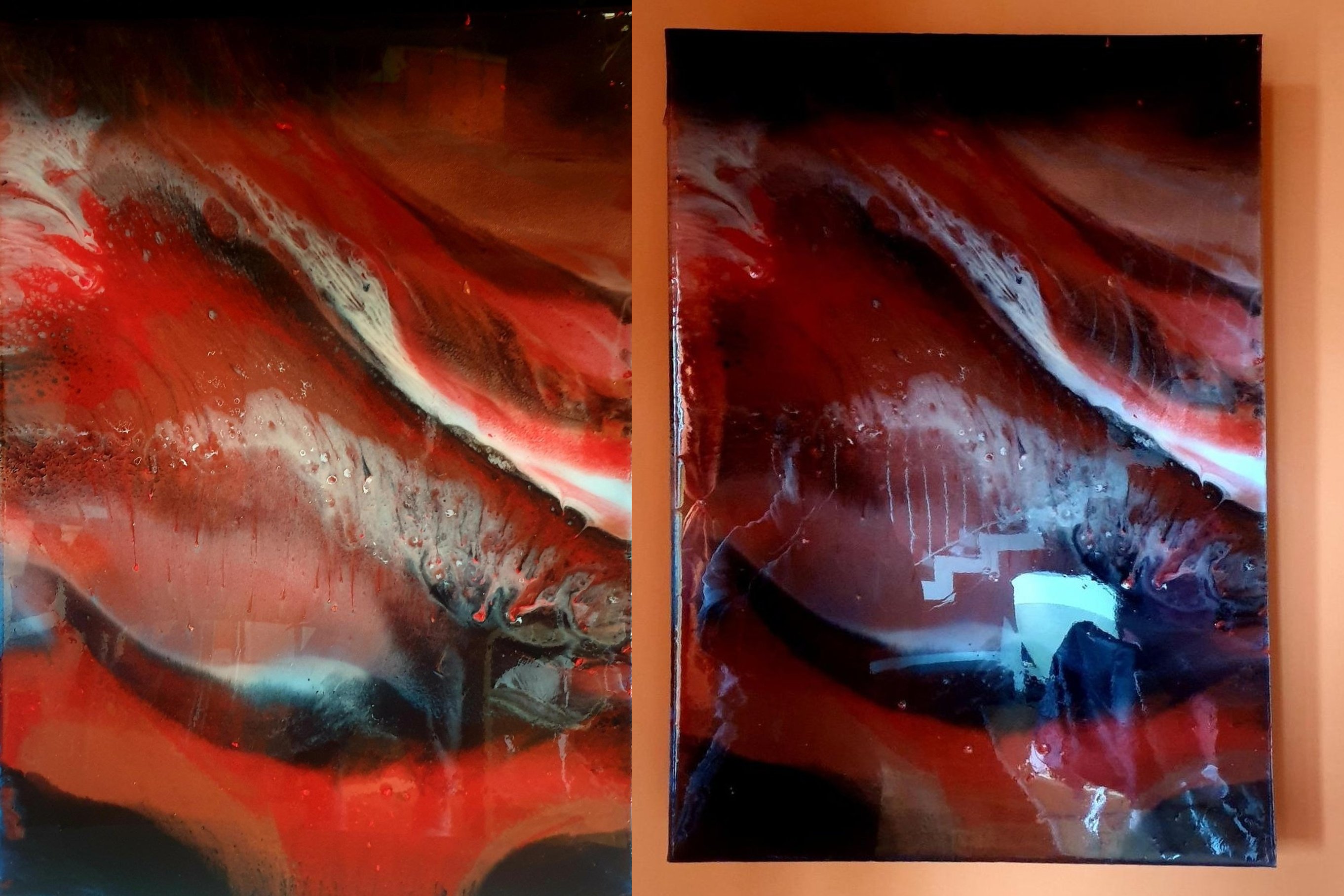 ArteDiAlina.com painting: telluric layers